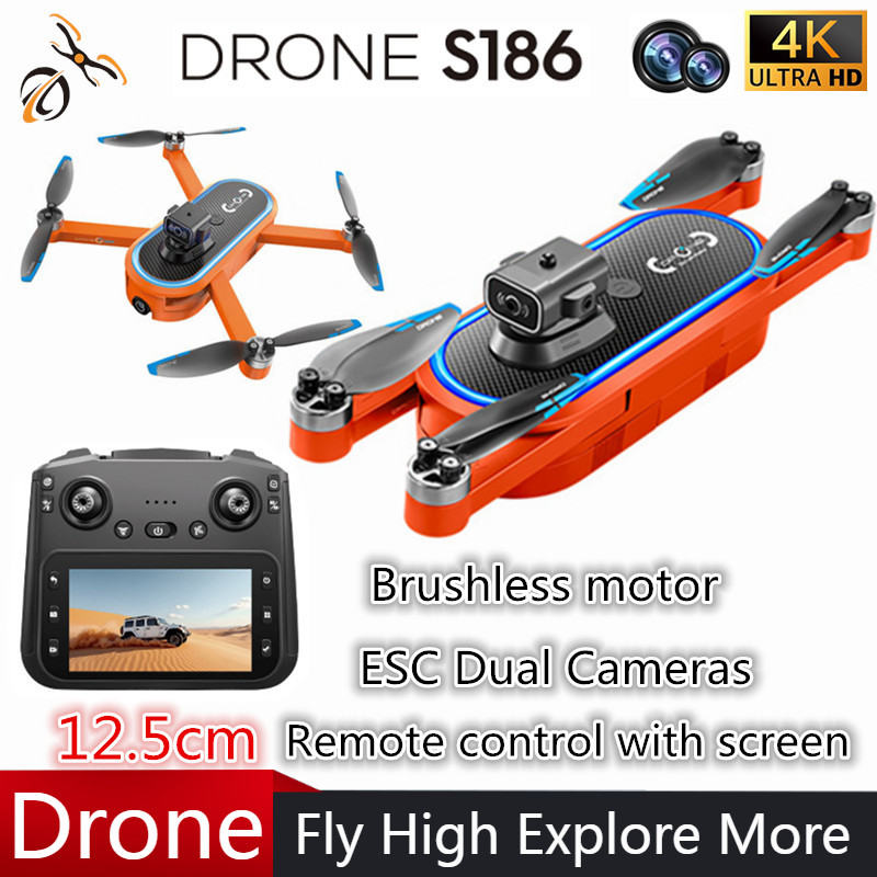 Drone Rc With Screen - 2025 S186 Drone Professional 4K HD
