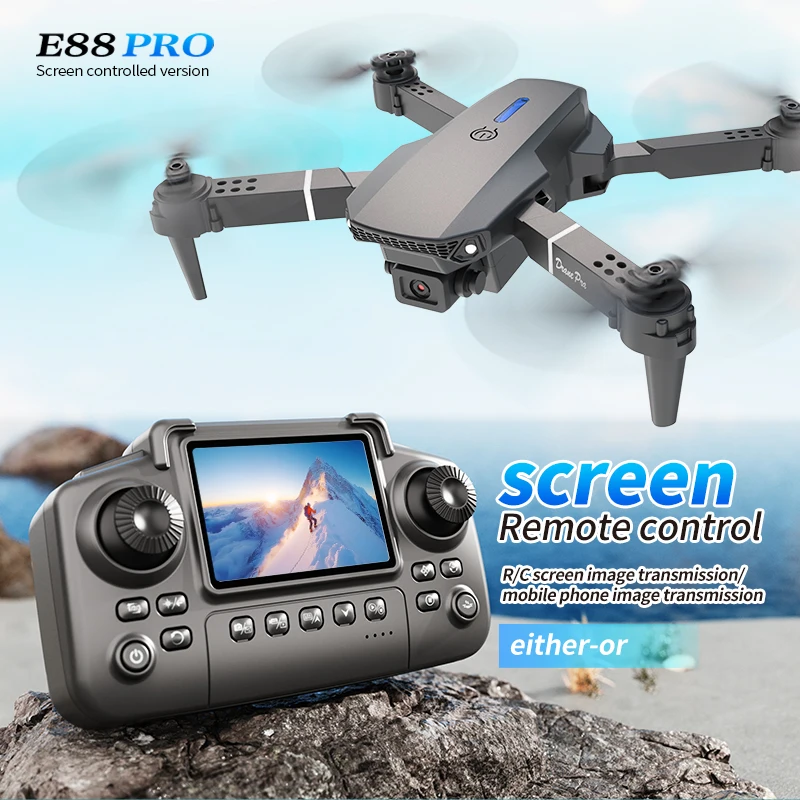 Drone Rc With Screen - Professional E88 PRO Drone with screen
