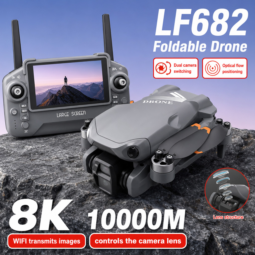 Drone Rc With Screen - Aerial Photo LF682 Drone 8K HD