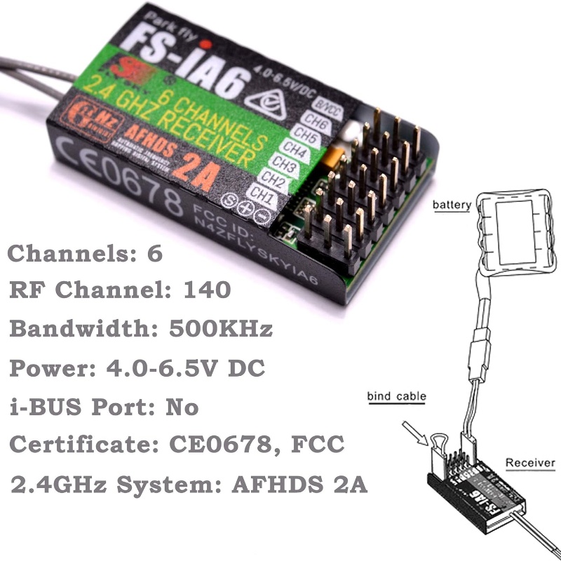 Flysky FS-IA6 Receiver 6CH Dua - Fpv Antenna Receiver recension och pris