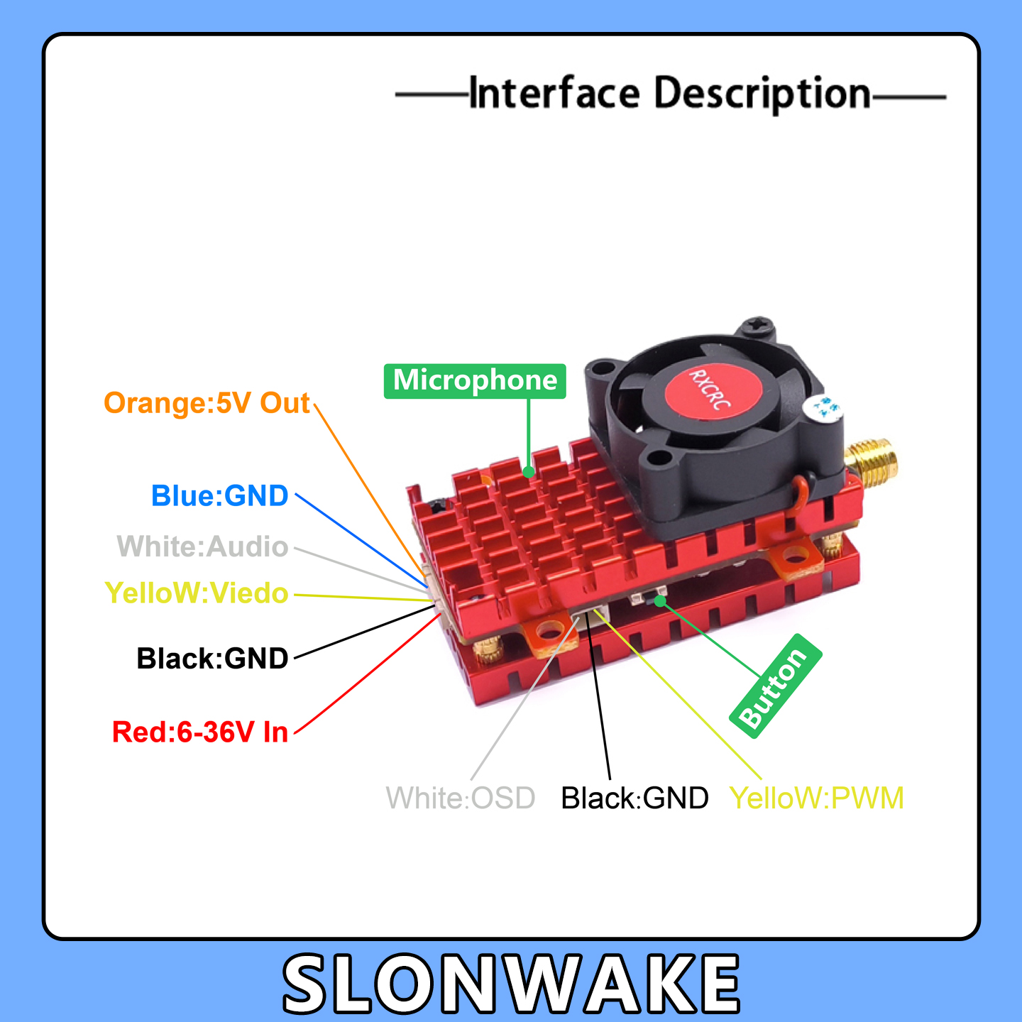 SLONWAKE 5.8G 2W VTX FPV 1800T - Drone Rc With Screen recension och pris