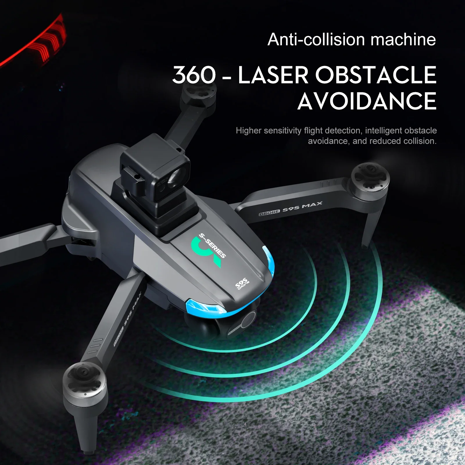 NEW S9S MAX MINI Drone 4K 2-Ax - Drone Rc With Screen recension och pris