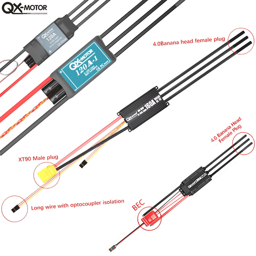 QX-MOTOR Brushless ESC series  - Drone And Car recension och pris