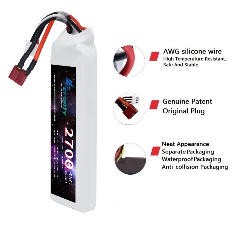 1/3PCS 2S 7.4V Lipo Battery 27 - Drone Rc Leading recension och pris
