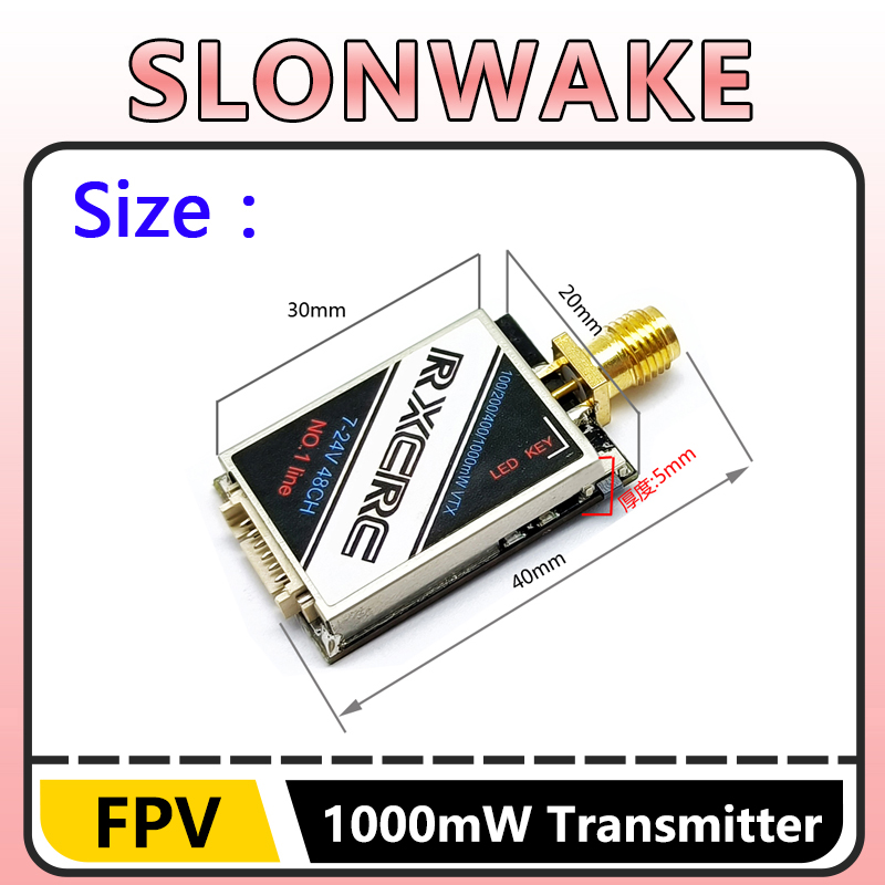 SLONWAKE  5.8G 48CH 1W VTX 100 - - Remote Control (Rc) Drone recension och pris