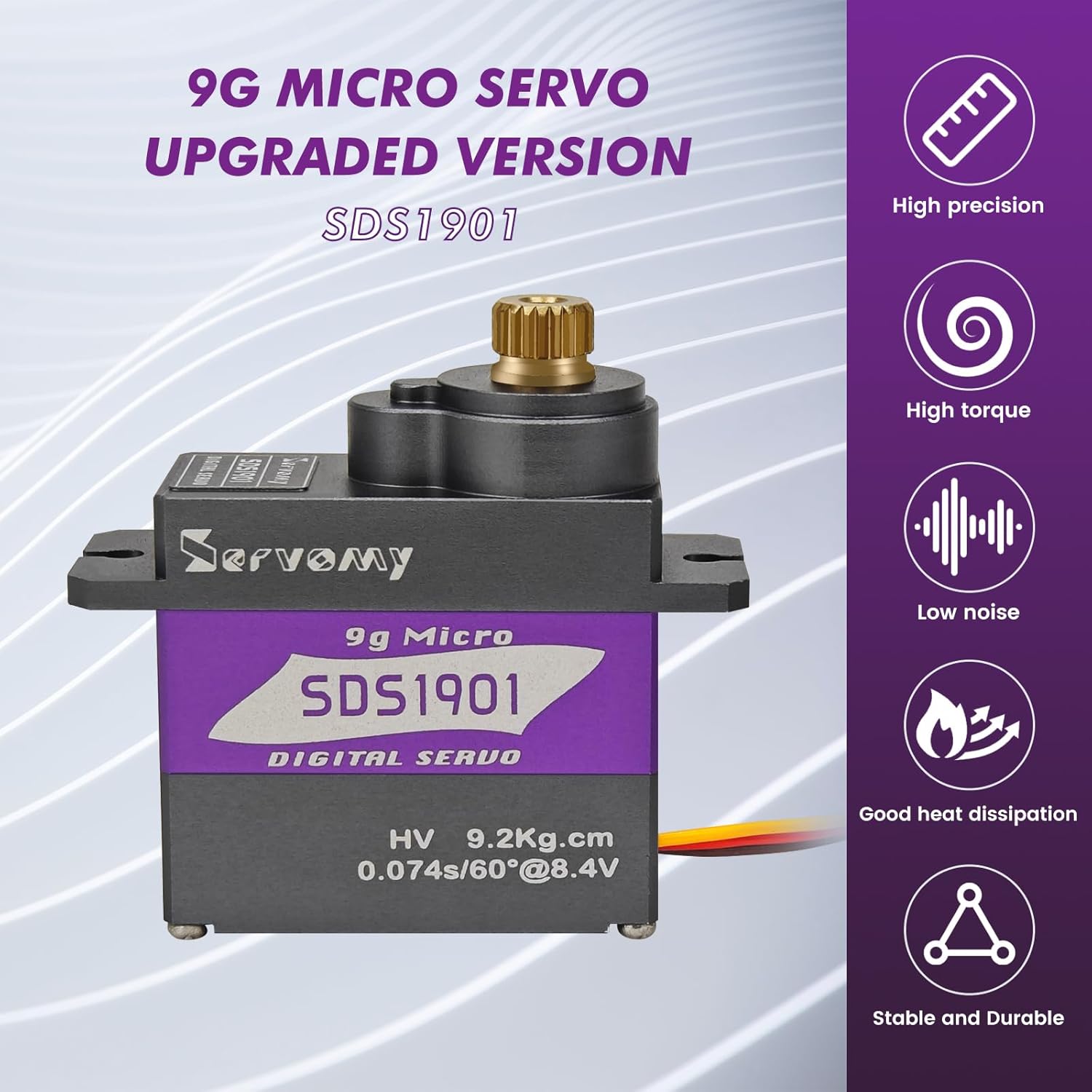 SERVOMY-SDS1901 Digital 9G Mic - Drone And Car recension och pris